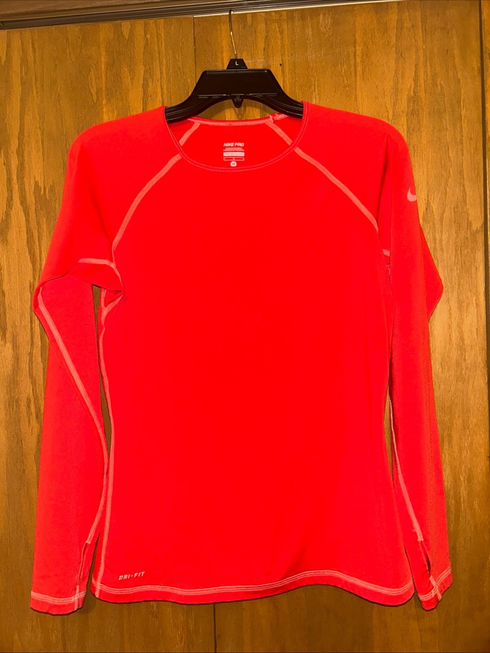 Nike Pro Long Sleeve Compression Top - Red